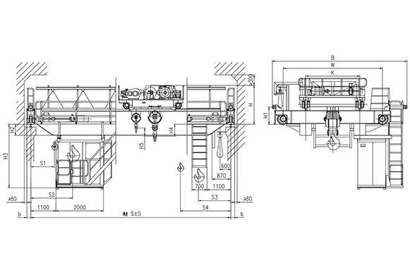 QB型32、5~50、10t防爆吊鉤橋式起重機