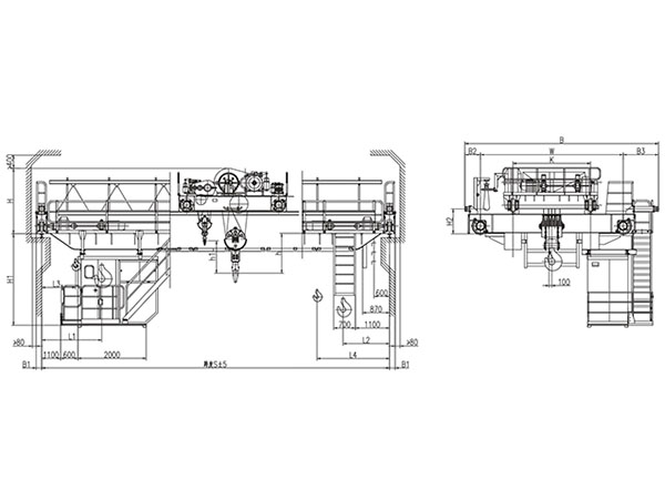 QDY型32、5~50、10t冶金起重機(jī)