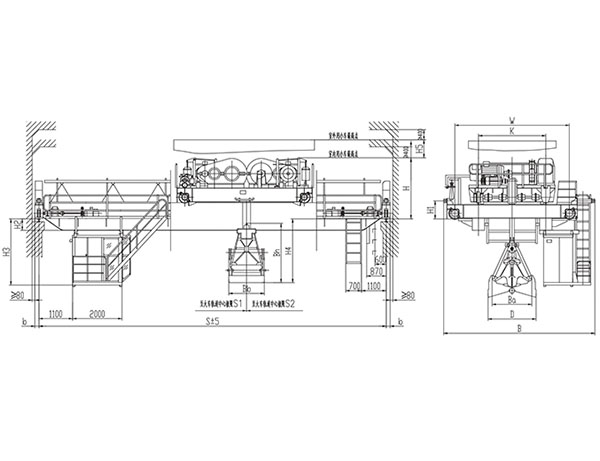 &nbsp;QZ型5~10t抓斗橋式起重機(jī)