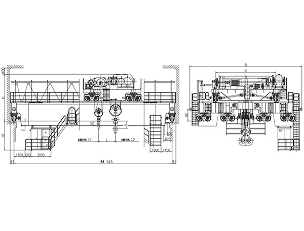 QD型200、50t~250、50t吊鉤橋式起重機(jī)