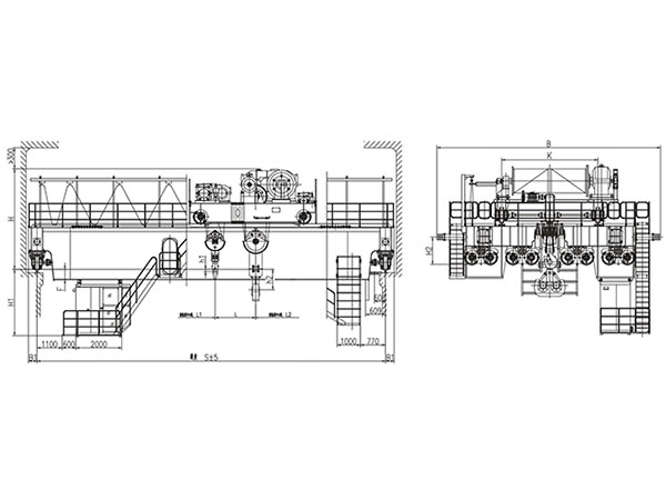 QD型125、32t~160、32t吊鉤橋式起重機(jī)