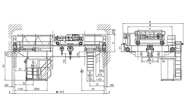 QD型16、3.2t吊鉤橋式起重機