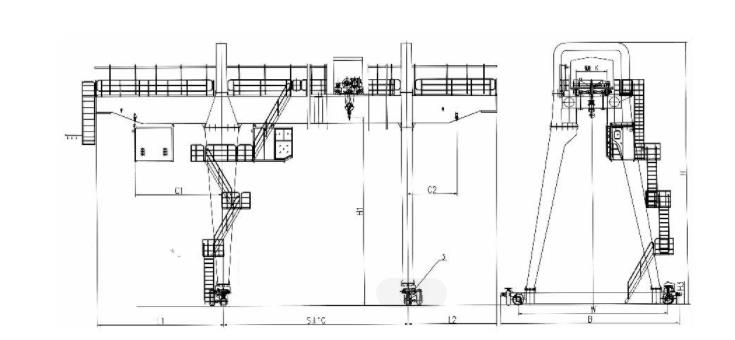 &nbsp;MG型雙主梁吊鉤門式起重